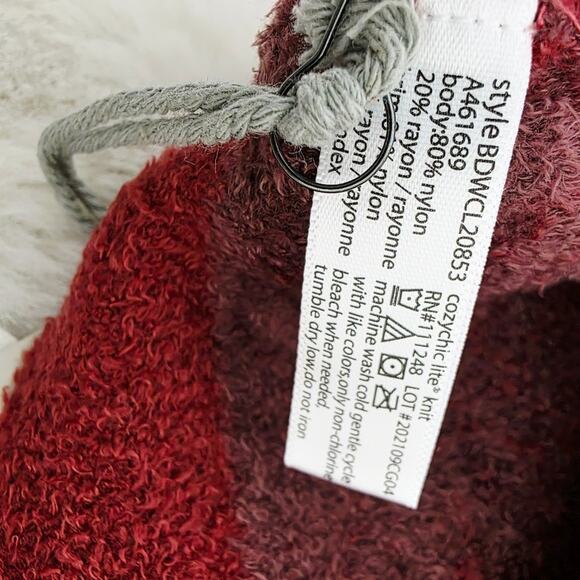Barefoot Dreams CozyChic Lite Confetti Beanie Crimson Red  display picture 1